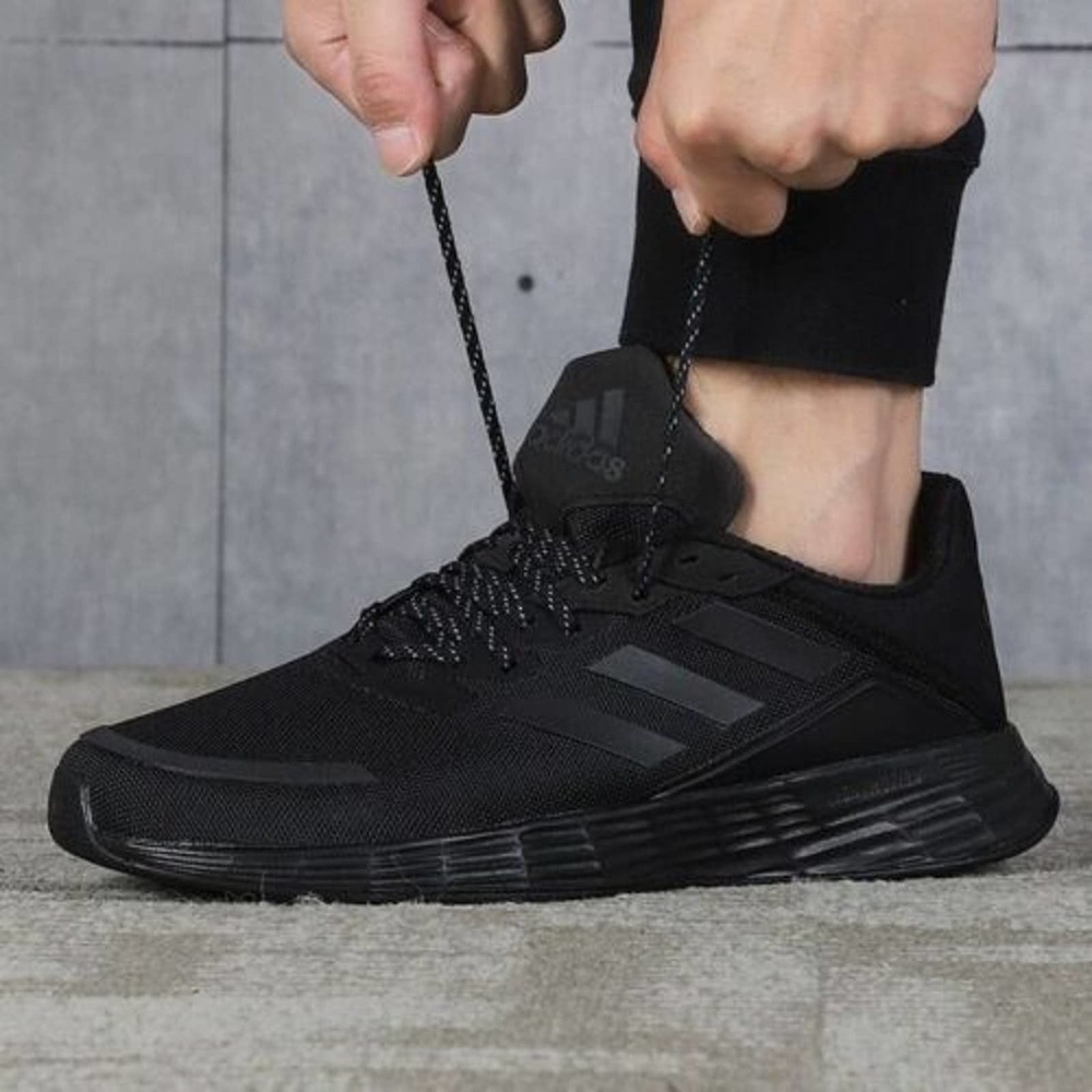 Adidas Duramo 10 Sneaker Mens Athletic Shoes Running Triple Black GY3856 - Picture 1 of 12